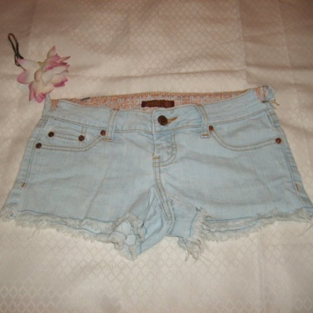 Jean Shorts ZD Faded Blue Low Rise